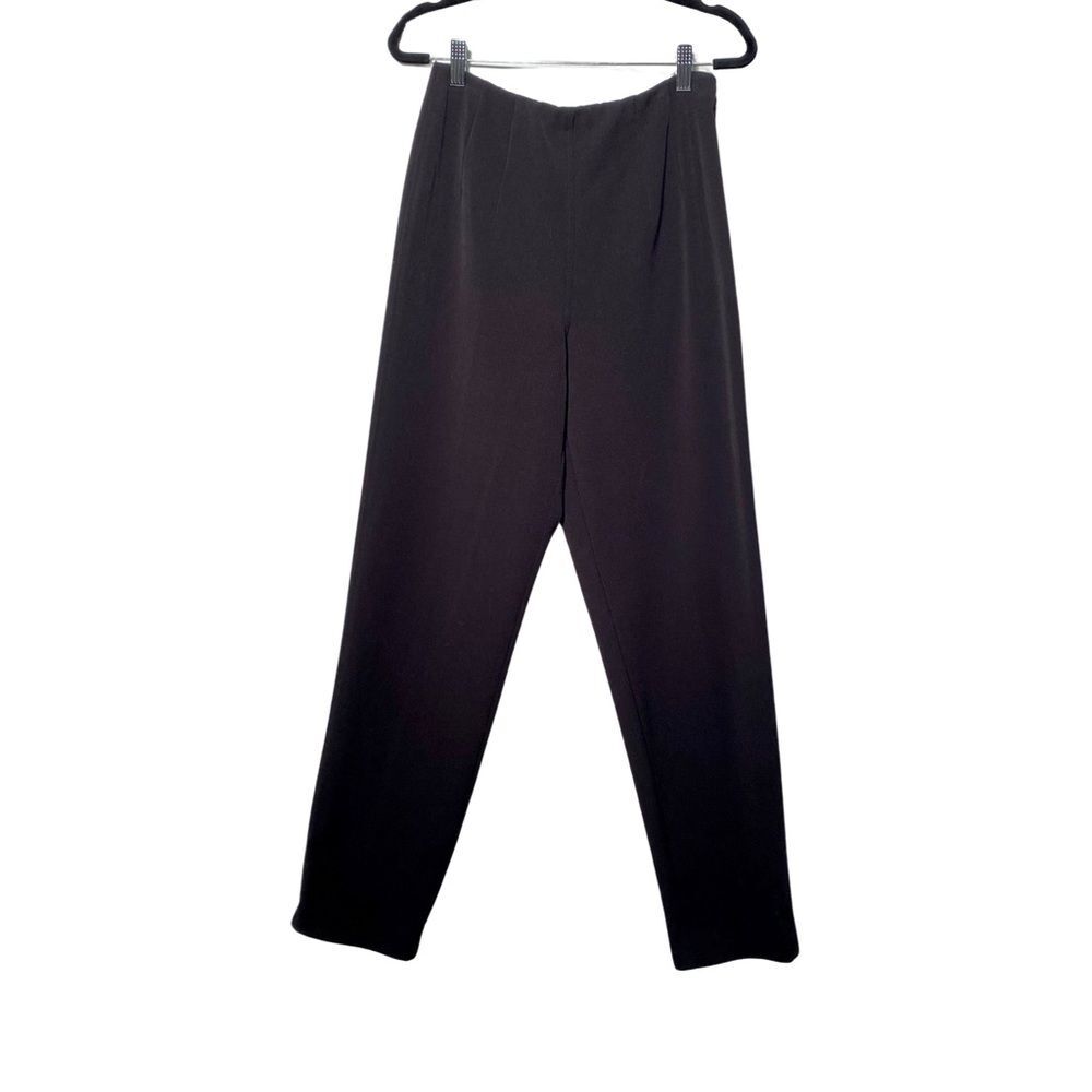 Sigrid Olsen Sport Women's Black Pants Side zipper Elastic Waist Size 6